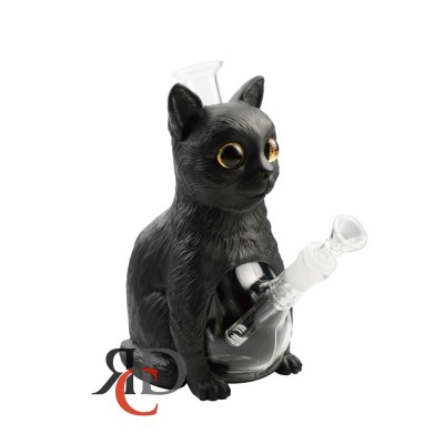 WATER PIPE BLACK TABBY CAT WP2068 1CT